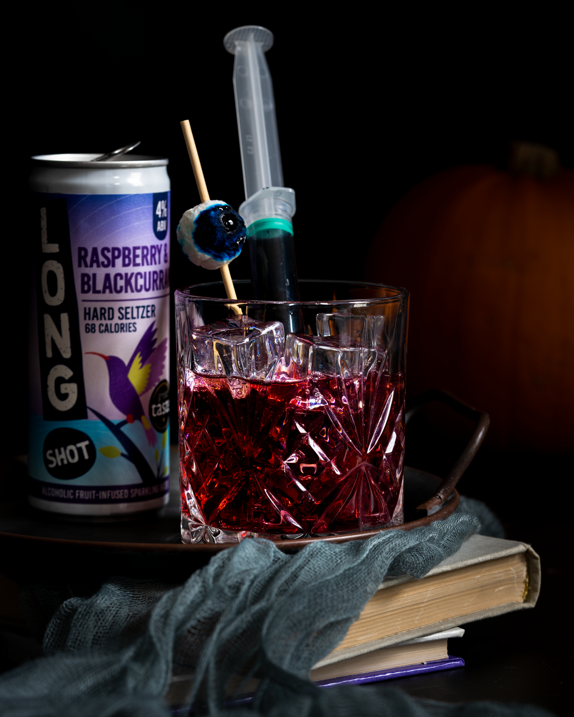Halloween seltzer cocktail